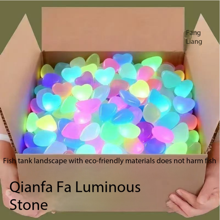 Fish Aquarium Home - 1CM 100 stuks Kleur Gans Steen