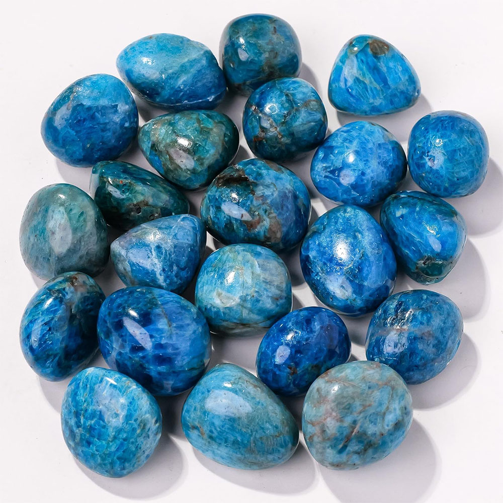 Fish Tank Gravel - Natuurlijke blauwe apatiet kwartskristallen en genezing