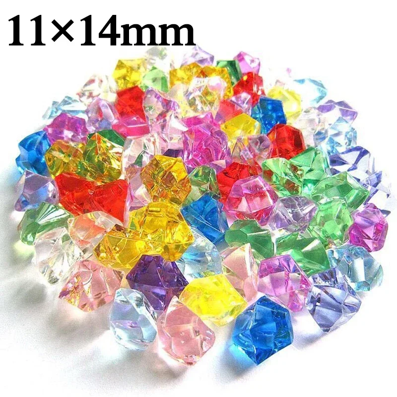 Fish Tank Gravel - 200 stks Acryl Edelsteen Kleurrijke Crushed