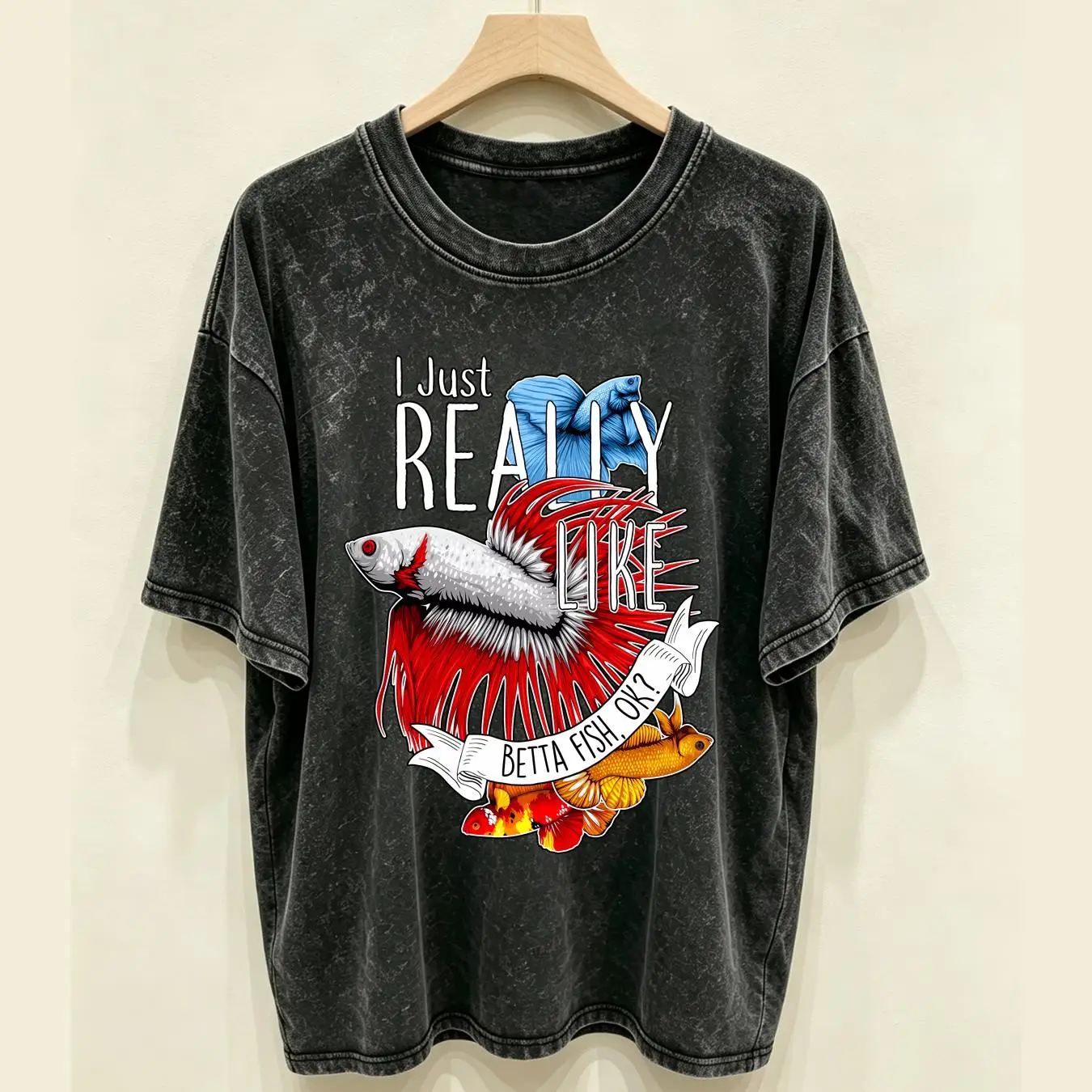 gewassen T-shirt Betta Fish gr - Aquarium Fish Keeping recensie en prijs