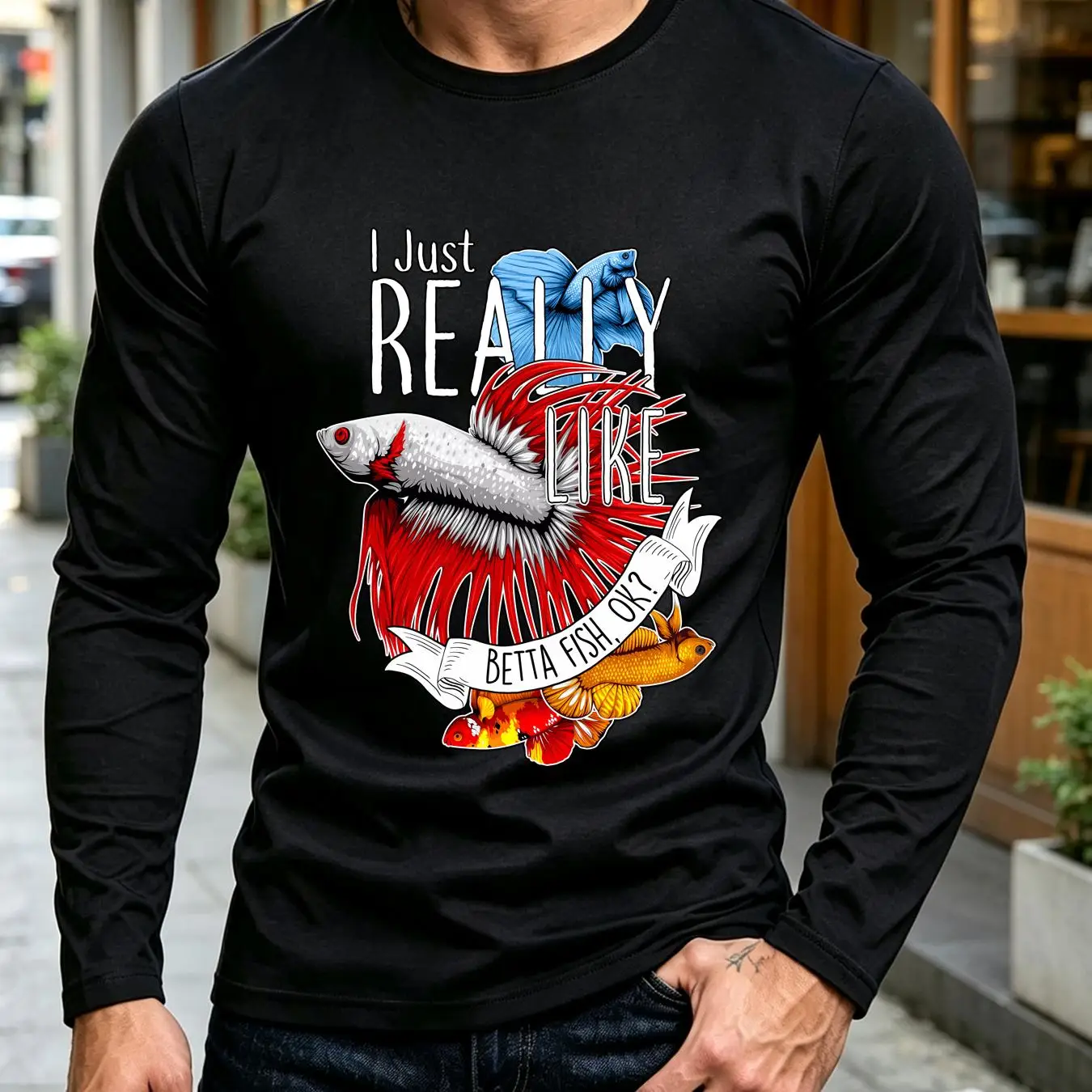 gewassen T-shirt Betta Fish gr - Aquarium Fish Keeping recensie en prijs