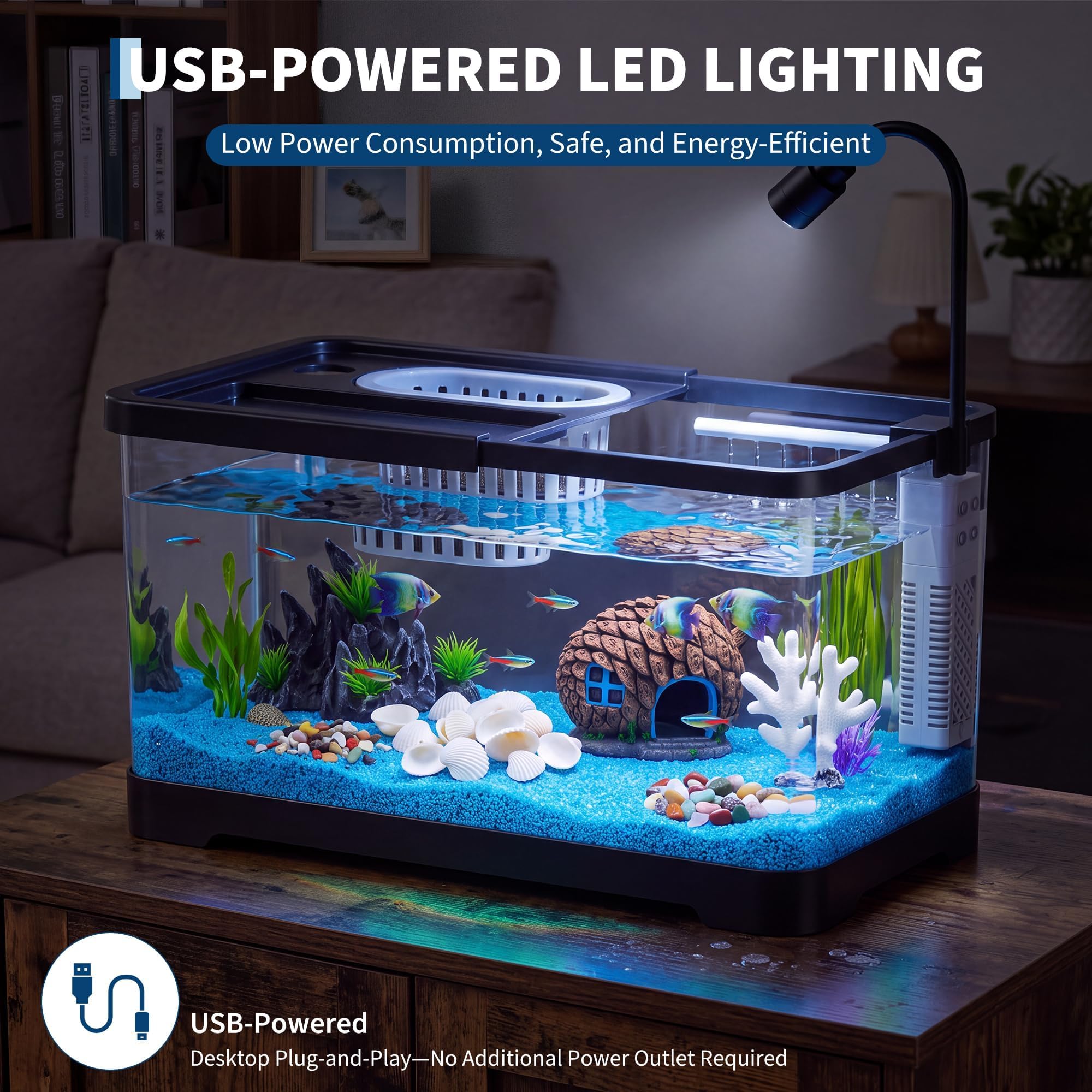 Viskom Starterset met filter e - Betta Fish Tank recensie en prijs